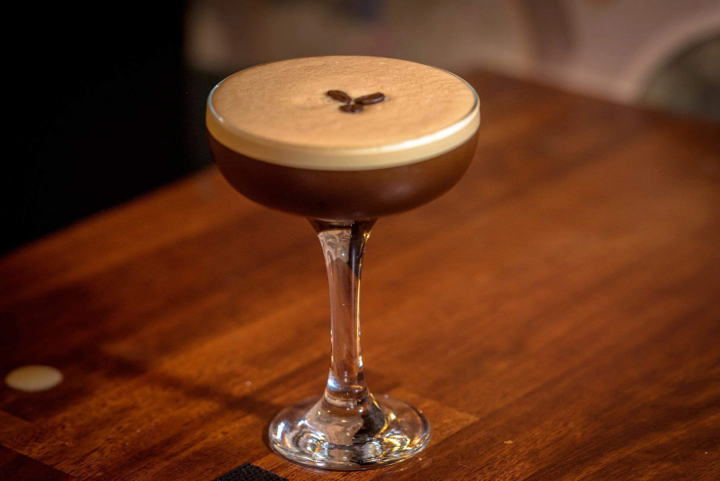 Seasonal dishes matched with signature drinks like an espresso martini served at the pub