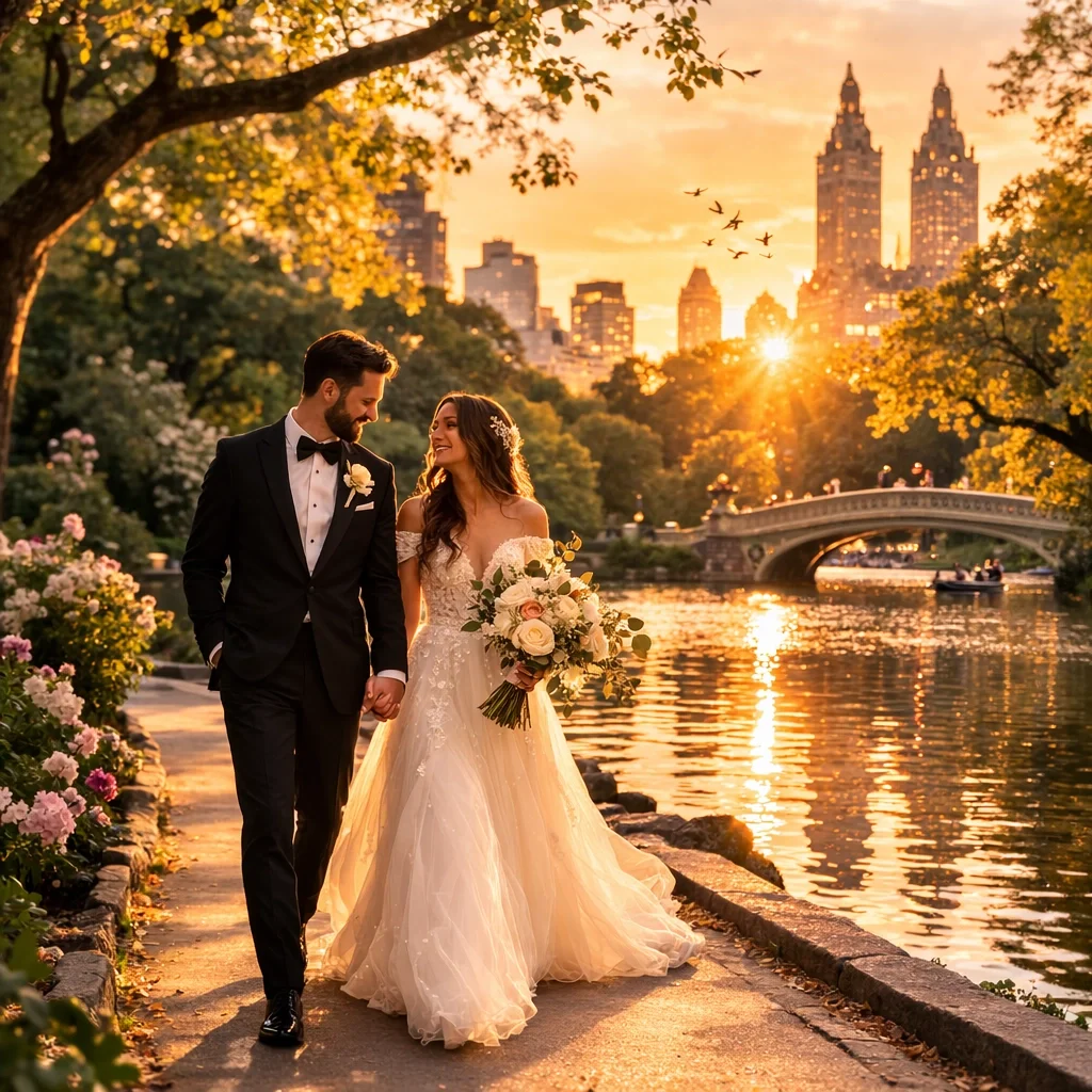 Best Time of Day for Wedding Photos in New York