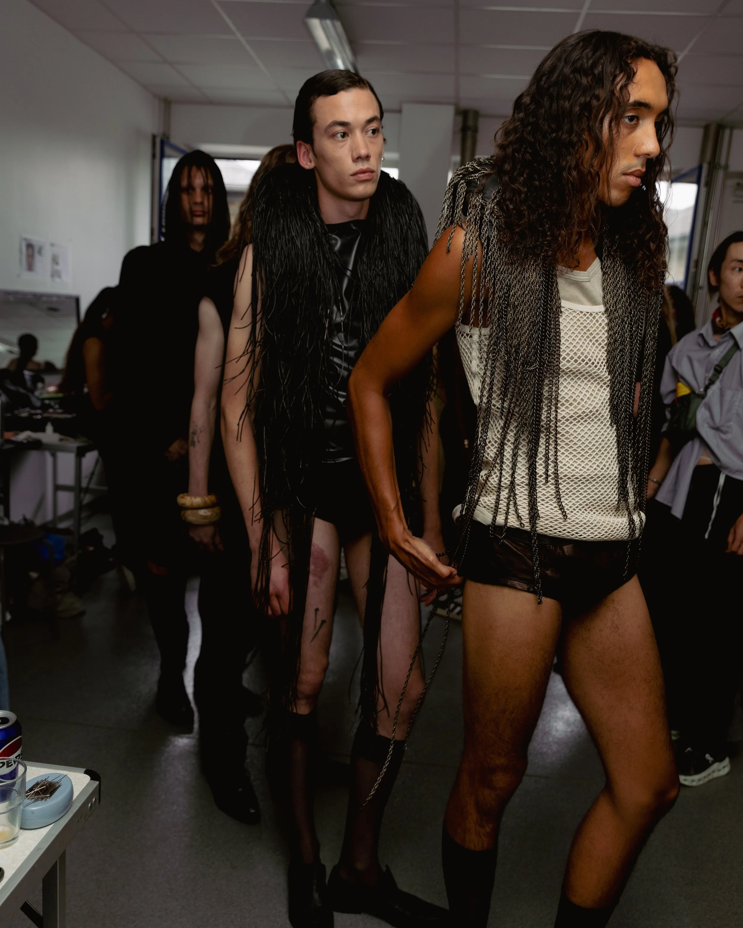 Backstage Hair & Makeup team for P.L.N CPHFW SS26