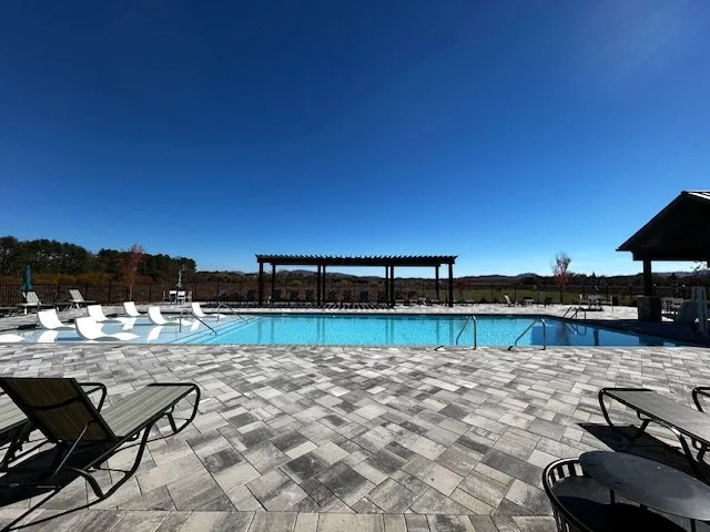 Upscale paver pool deck