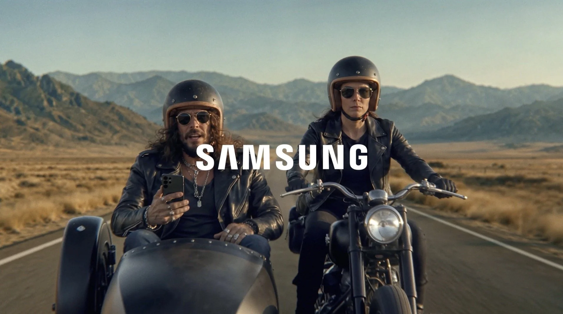 Samsung AI campaign using live action reference
