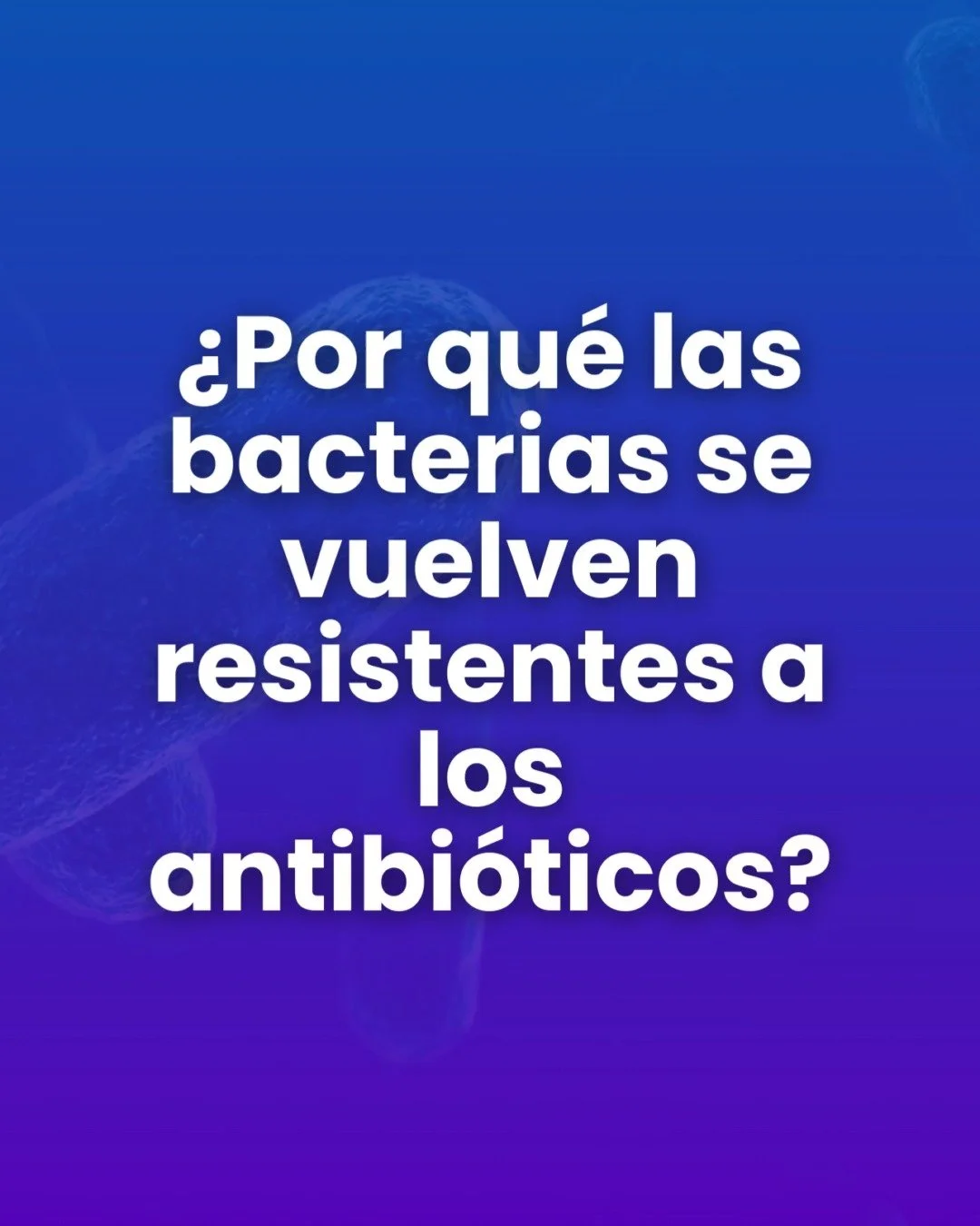 La resistencia a los antibi&oacute;ticos es un problema global y urgente.
Todos tenemos un rol: pacientes, m&eacute;dicos, agricultores, hospitales y gobiernos. Comparte este post y ayuda a crear conciencia.
#ResistenciaAntimicrobiana #RAM #UsoRespon