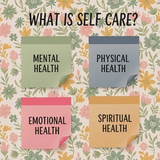 What is Self Care? The steps we take to better our overall wellbeing look different for everyone. Sometimes, we forget to prioritize these things or don’t even know where to start! Try this activity: create a self-care vision board. Find activi