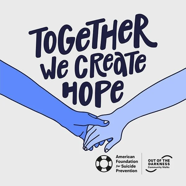 Next weekend I will be participating in my local Out of the Darkness community walk to support @afspnational ’s mission to save lives and bring hope to those affected by suicide. Anyone local to RI is welcome on my team - come walk with us! DM