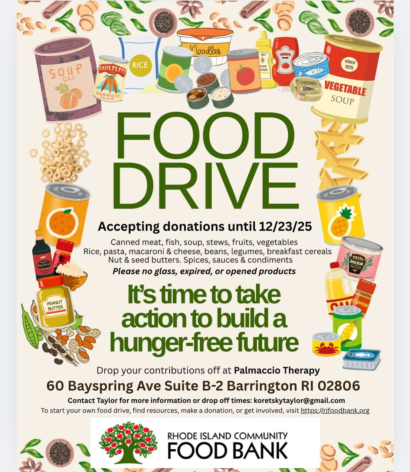 🥫Food Drive Alert🥫 Our office&rsquo;s goal is to fill 8 BOXES before Christmas! Help us keep our community full 🫂 #fooddrive #ricommunityfoodbank #beathunger #feedourcommunity #feedourchildren #feedourfuture #feedourneighbors #feedourhomeless #fee