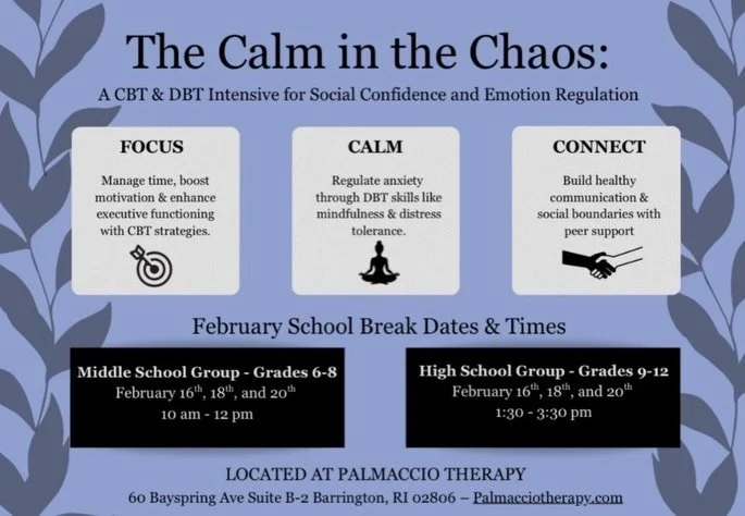 February is the shortest month, but it&rsquo;s the perfect time to make long-lasting changes ☕️✨ Take a break from the CHAOS and join my therapeutic group to regain your CALM 🧘&zwj;♀️🧘🧘&zwj;♂️ #cbt #dbttherapy #grouptherapy
