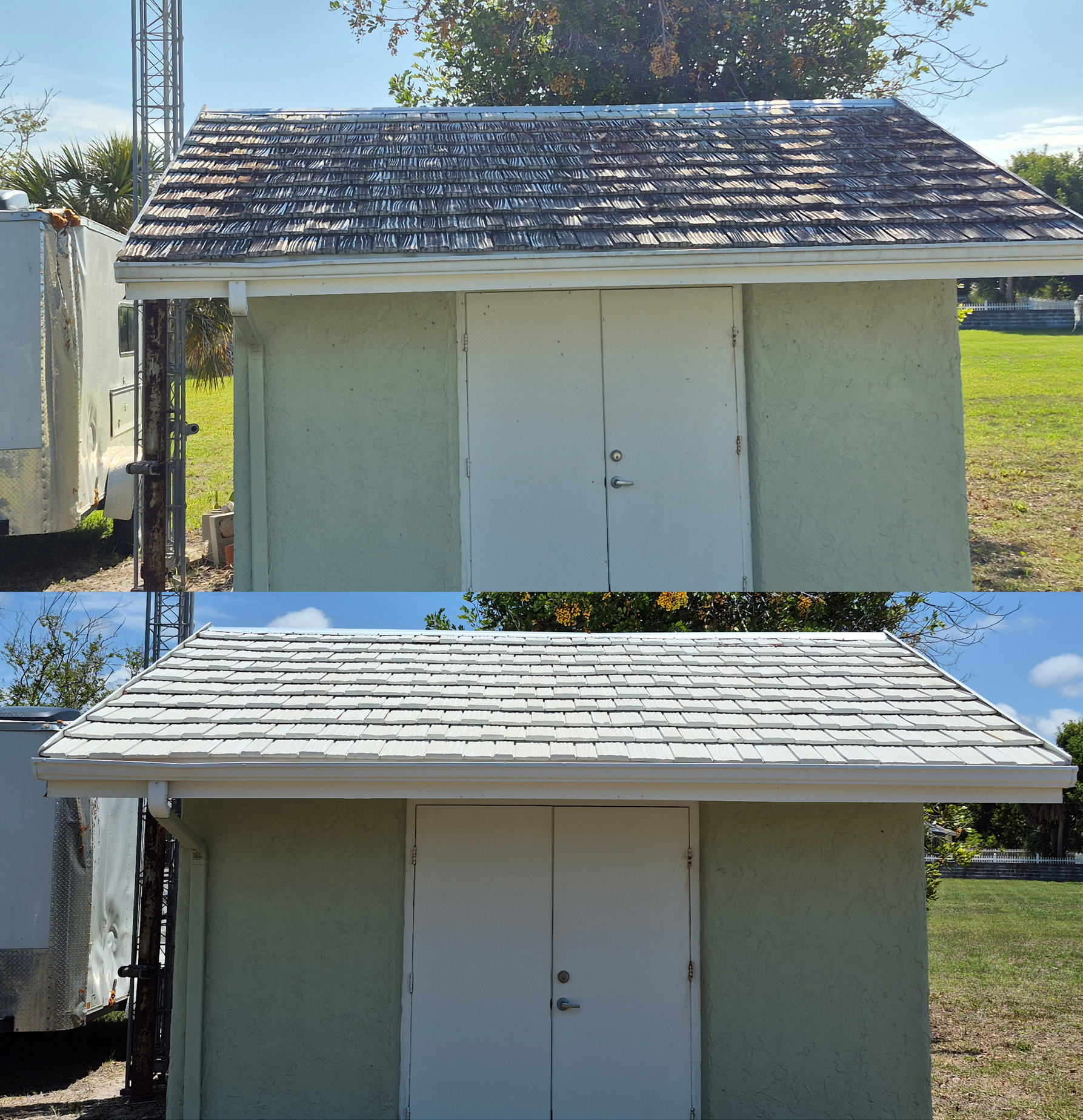 Vinyl Roof on Shed