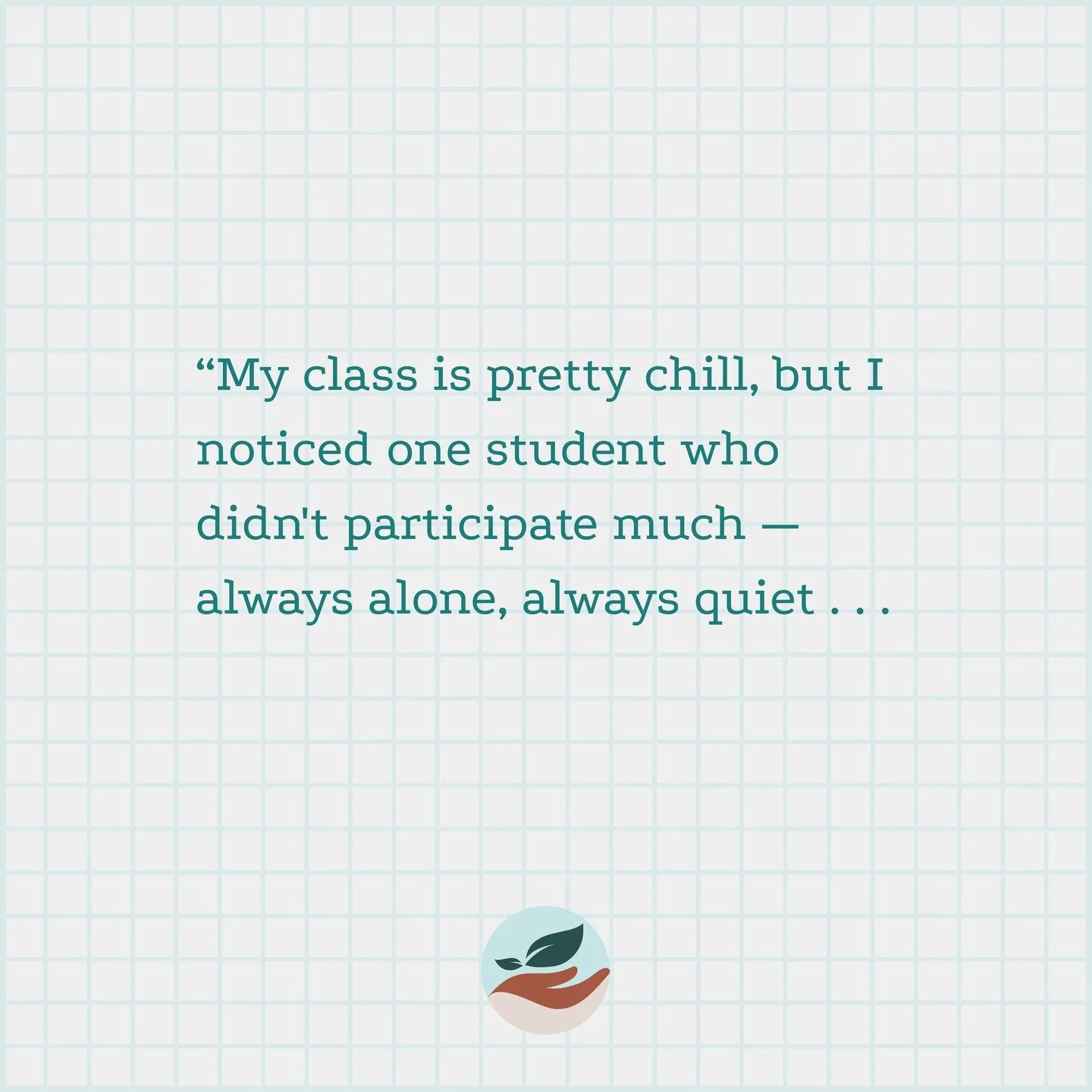 When a high schooler shows up for a quiet kid week after week, something magical happens for both of them 💫