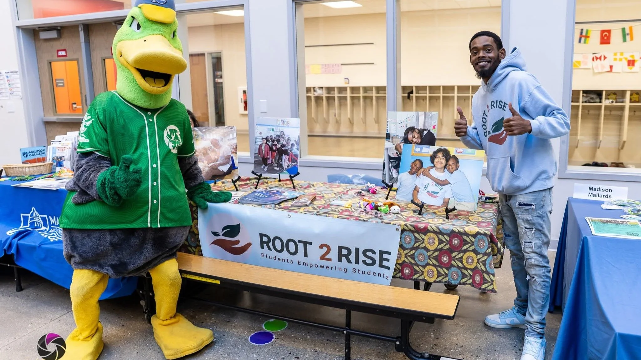 Last Friday, our program manager Joseph Thigpen tabled for Root 2 Rise at a community dinner and resource fair hosted by Badger Rock Neighborhood Center on Madison's south side. He joined a lineup of local nonprofits and organizations all sharing the