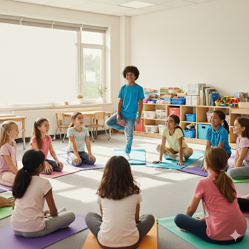 kids yoga Bay Area school activity