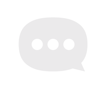 Speech bubble icon with three dots inside.