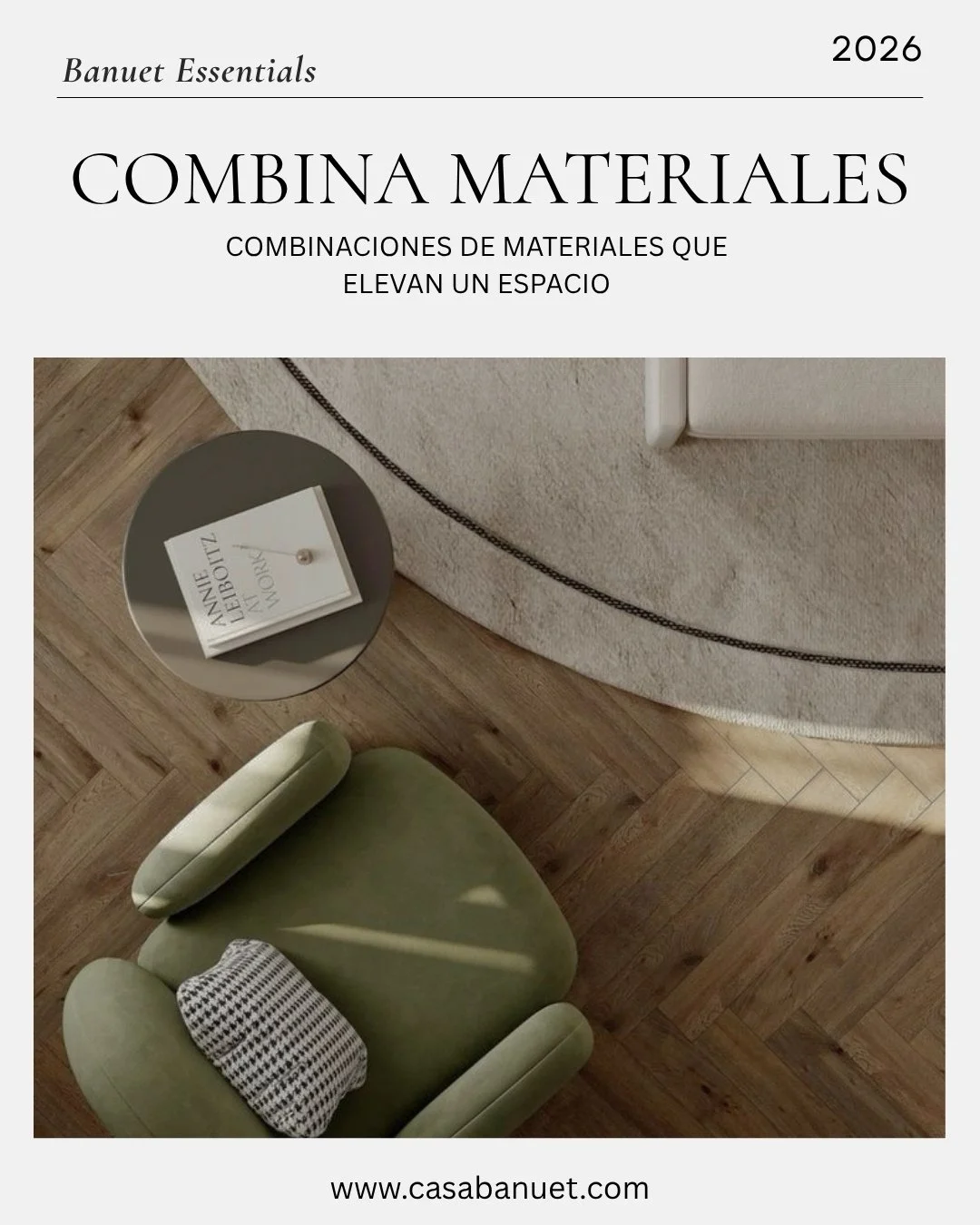 La armon&iacute;a de un espacio tambi&eacute;n se construye desde sus materiales 🖼️🪟
Algunos aportan calidez, otros contraste, textura o profundidad. La clave est&aacute; en c&oacute;mo dialogan entre s&iacute; ✨🛋️