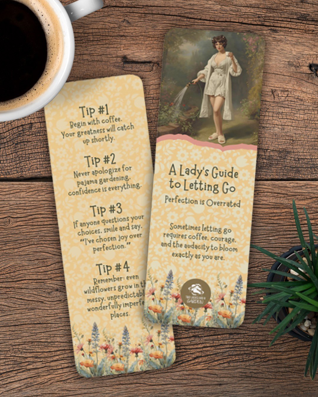 Some mornings I look in the mirror and think: &ldquo;Messy hair, half-awake, pajama pants tucked into garden boots&hellip; yep, nailed it.&rdquo; ☕🌸

Momma and I made this Wildflower Coffee Gift Box as our little reminder that we&rsquo;re already en