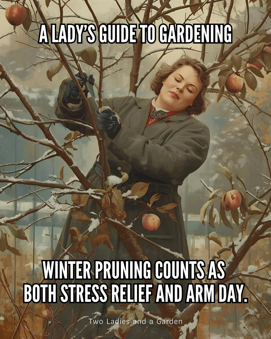 Honestly, I'm not 100% sure when to prune my baby peach tree&hellip; so she&rsquo;s staying shaggy until further notice.