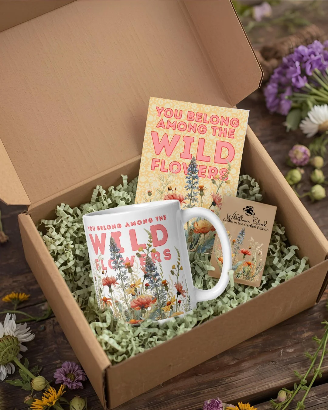 Coffee in the Garden™ Gift Box - You Belong Among the Wildflowers