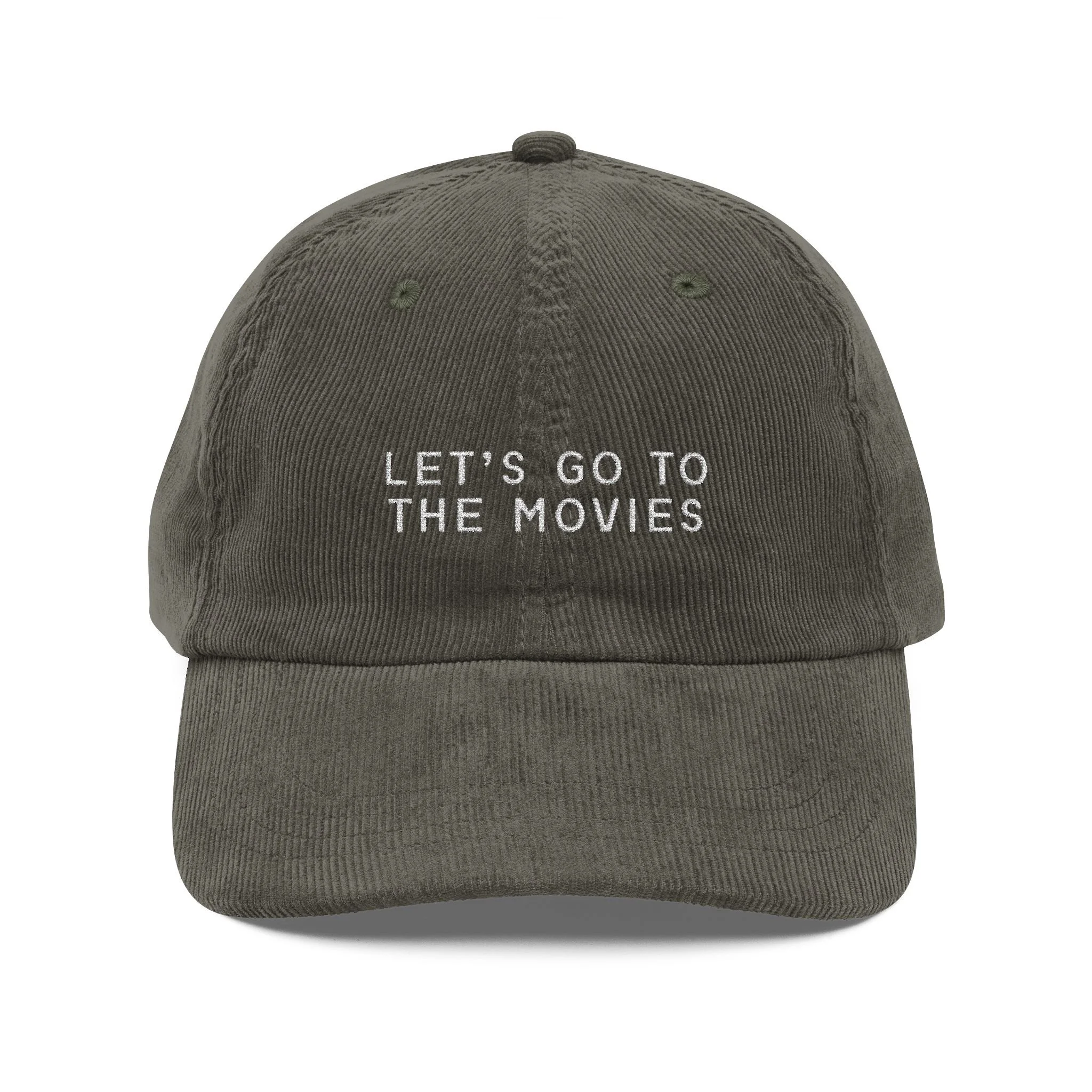 Let's Go To The Movies Corduroy Cap (Embroidery)