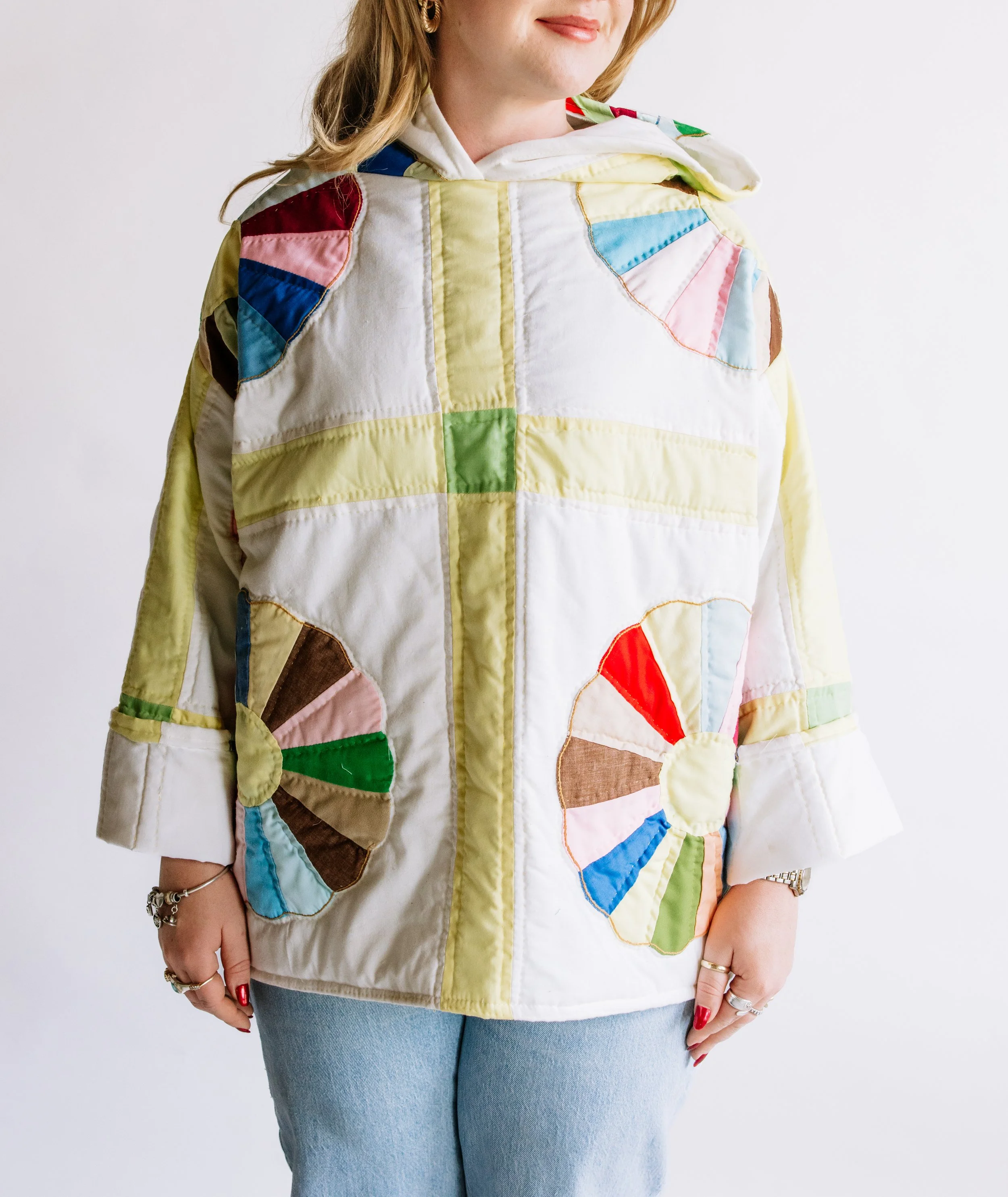 Sunshine Dresden Plate Quilt Hoodie