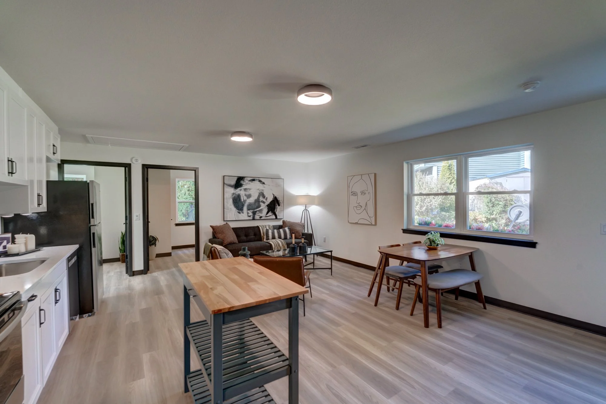 High-contrast trim designed to enhance visibility for individuals with visual impairments