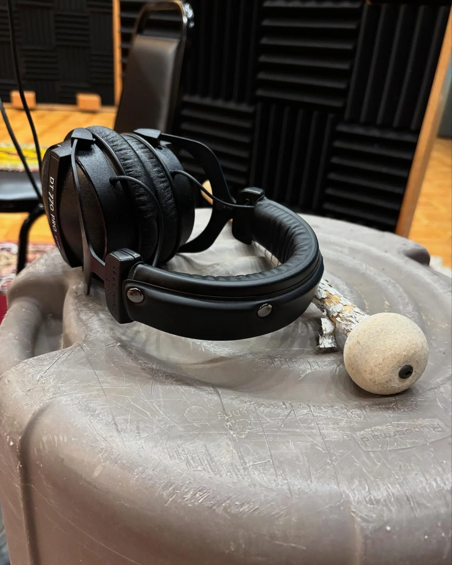 Another lovely and weird day spent in a multimillion dollar studio recording on instruments that are mostly someone else&rsquo;s  trash. Percussion is weird!