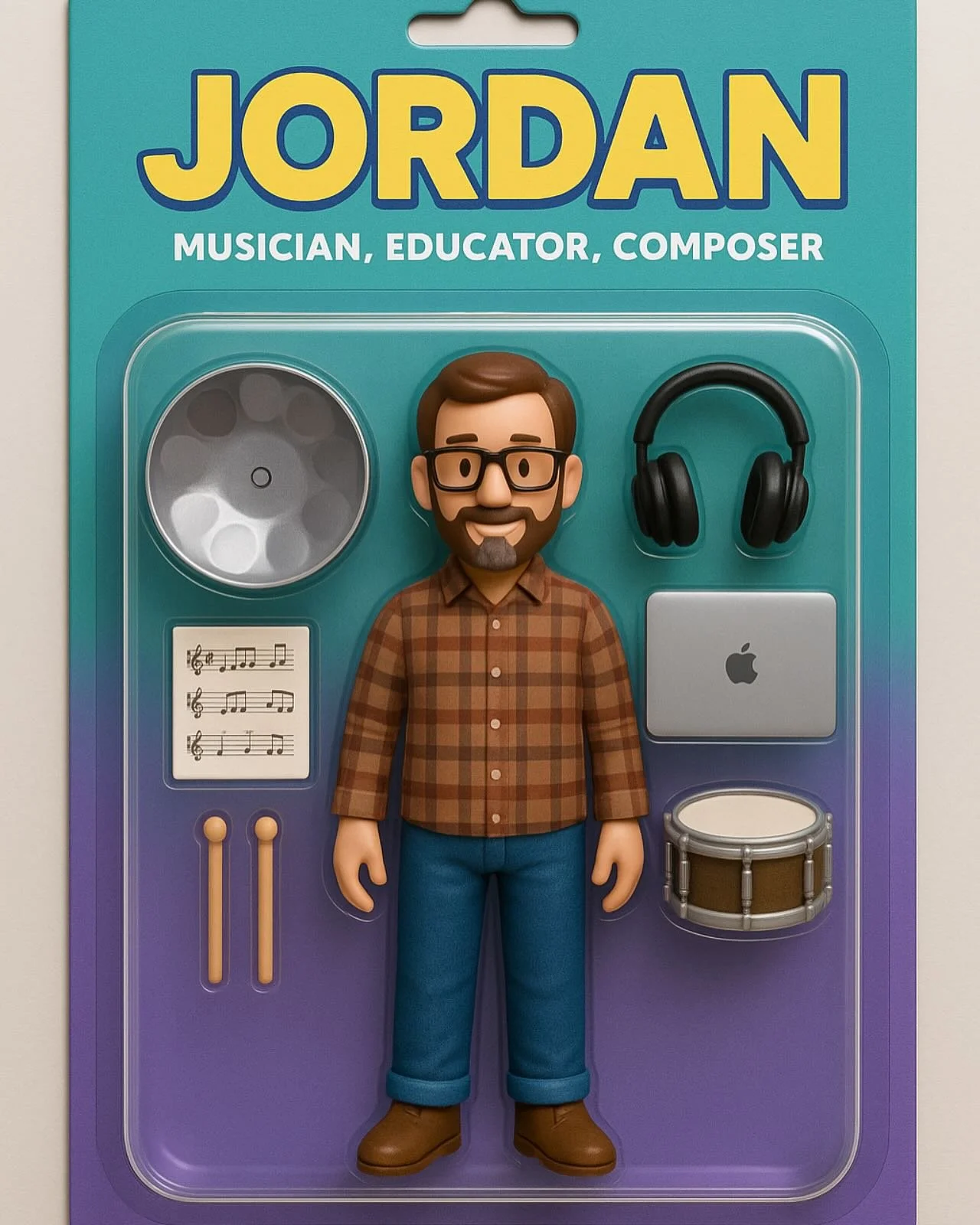 Guarantee that my daughter would not like this toy! I can hear it now “can we just go down stairs and play with the real instruments?” #actionfigure #actionfiguretrend #musician #educator #composer #steelpan #snaredrum #ifonlyicouldclonem