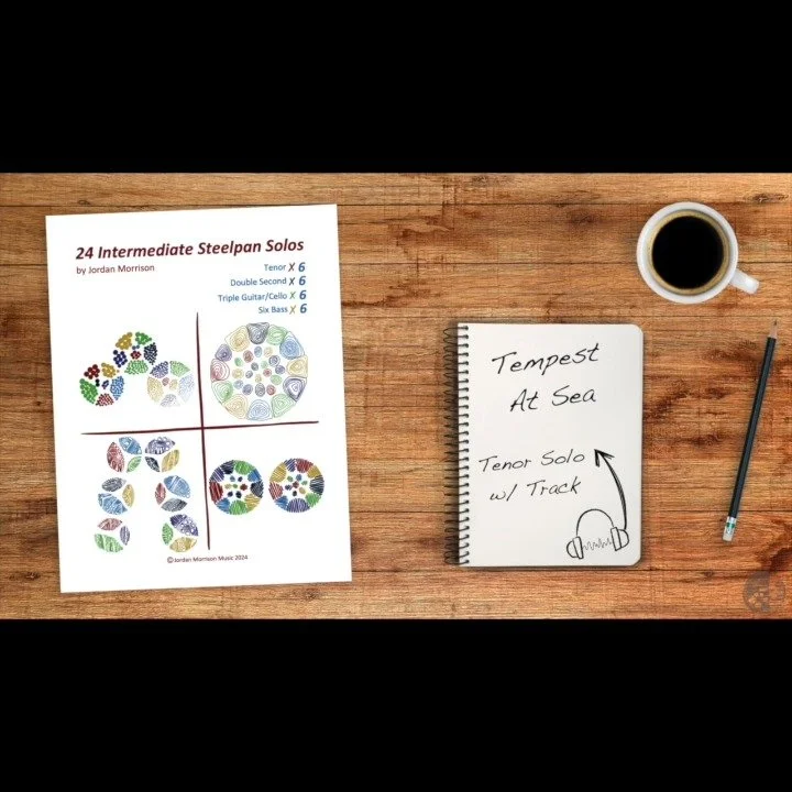 Happy Monday to you! Here is some dramatic music for follow the dramatic weather we've been having! 
Tempest At Sea - Solo for Tenor Steelpan and Track. This solo is one of the 24 solos from my book "24 Intermediate Steelpan Solos.
#steelpan #st