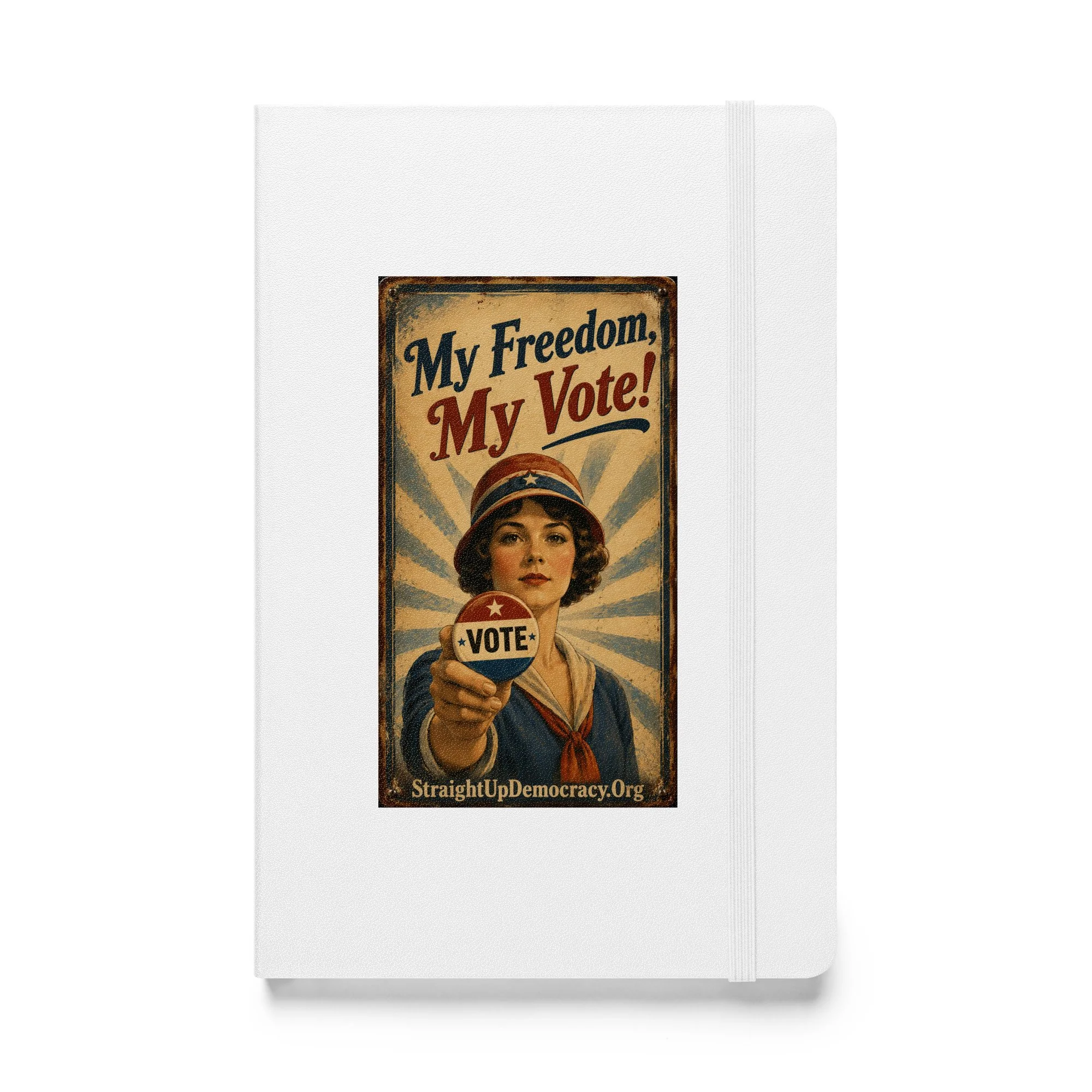 Hardcover bound notebook