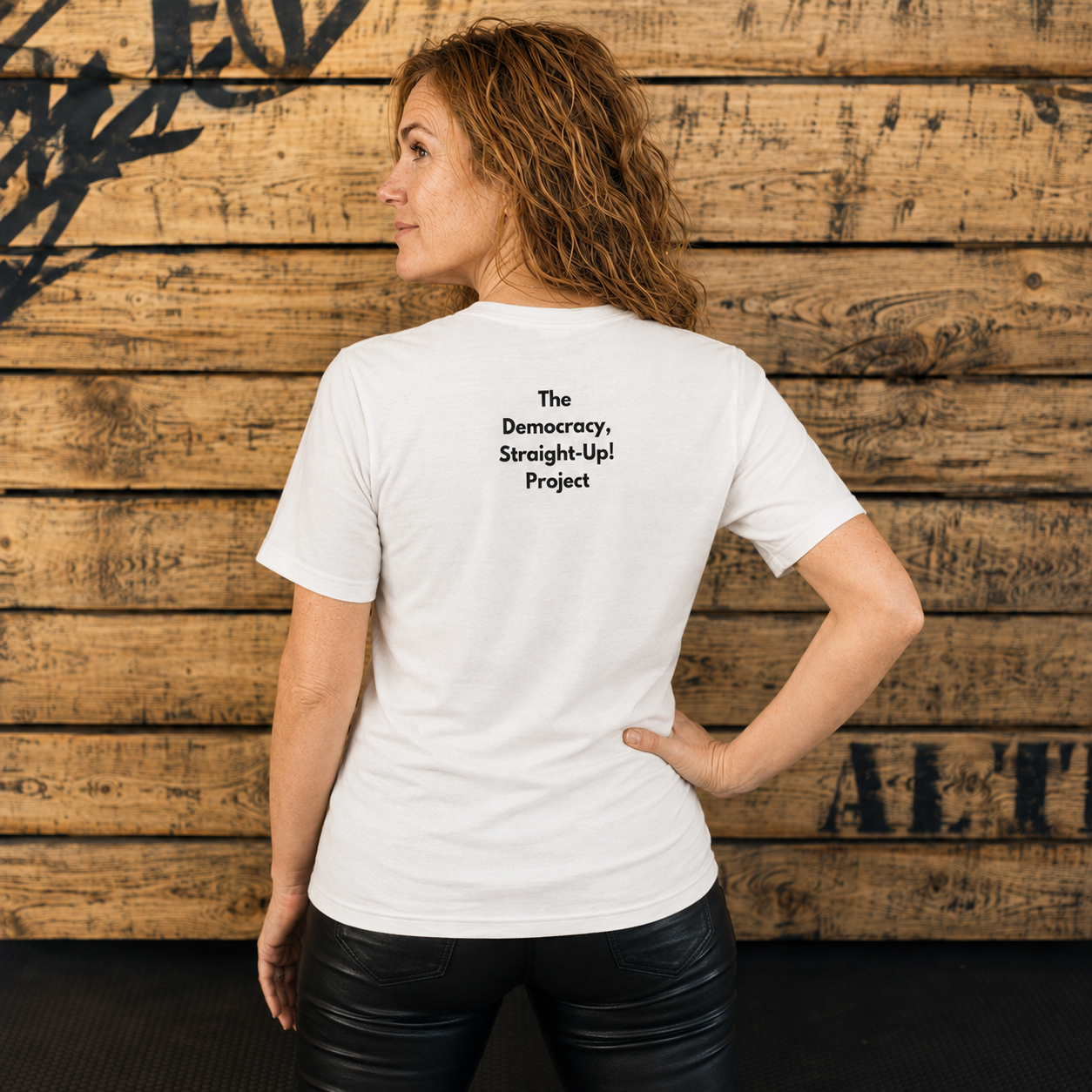 Classic brooch pig t-shirt Tiffany biker back.png