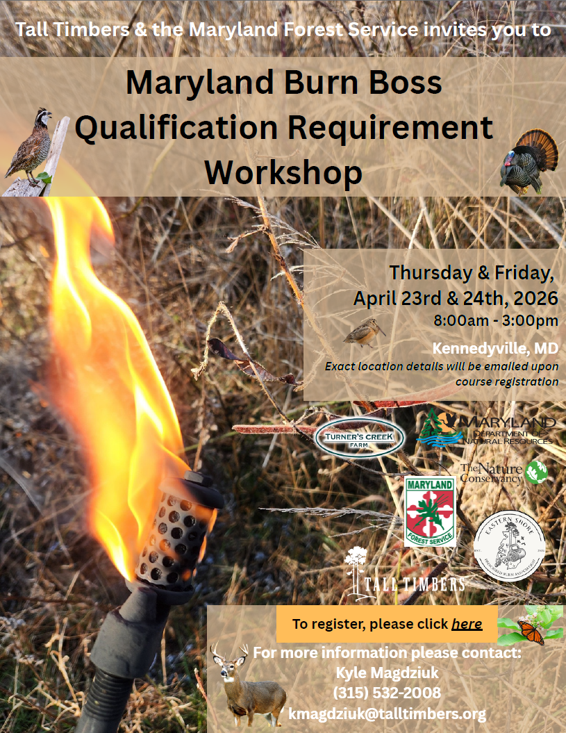 Maryland Burn Boss Qualification Workshop