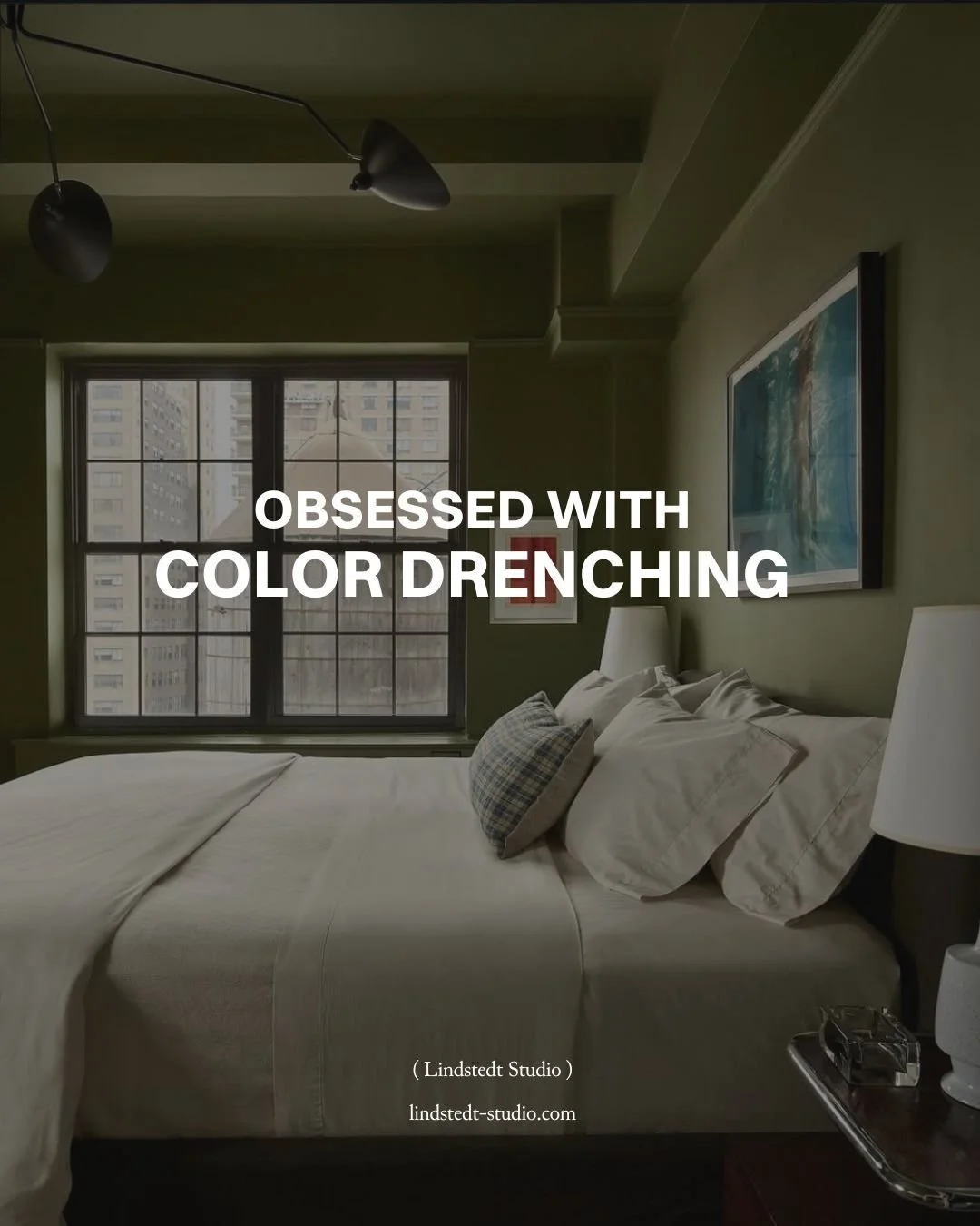 Few things shift the feeling of a room as much as color. I love transformations that don&rsquo;t require big renovations or any Black Friday impulse buys, just an intentional use of color.

Color drenching means using one color across the walls, ceil