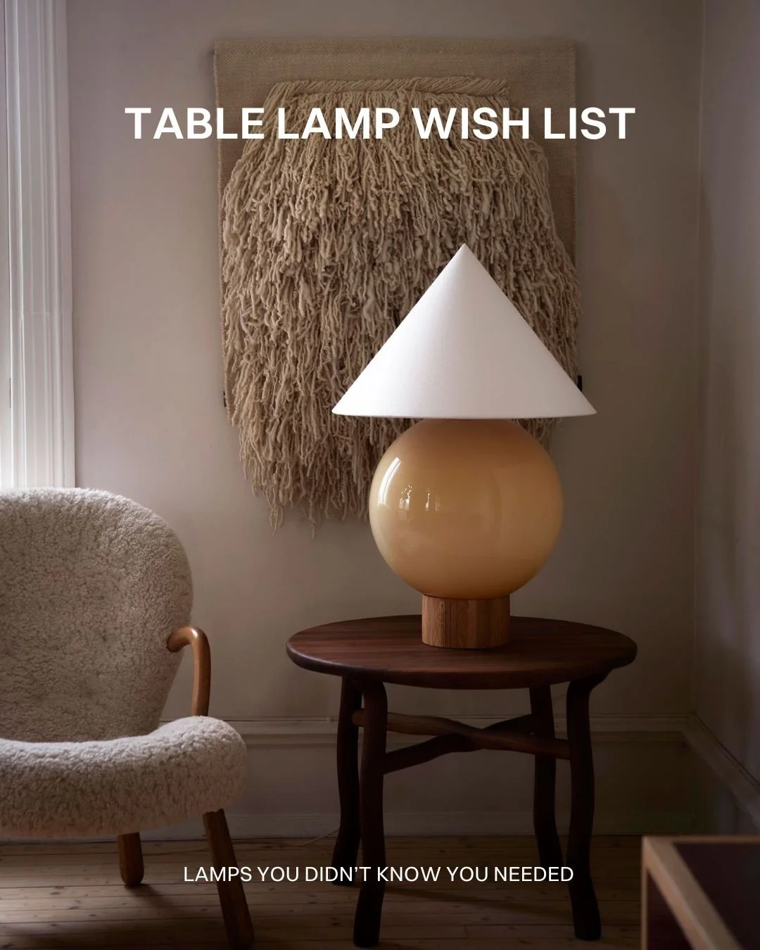 If you asked me to source table lamps that are both unique yet will last the test of time, this is what I&rsquo;d send you 💌

Unsure about what fits your space? I&rsquo;m happy to give you an hand in finding the perfect piece! 

1) Gallery Lamp by @