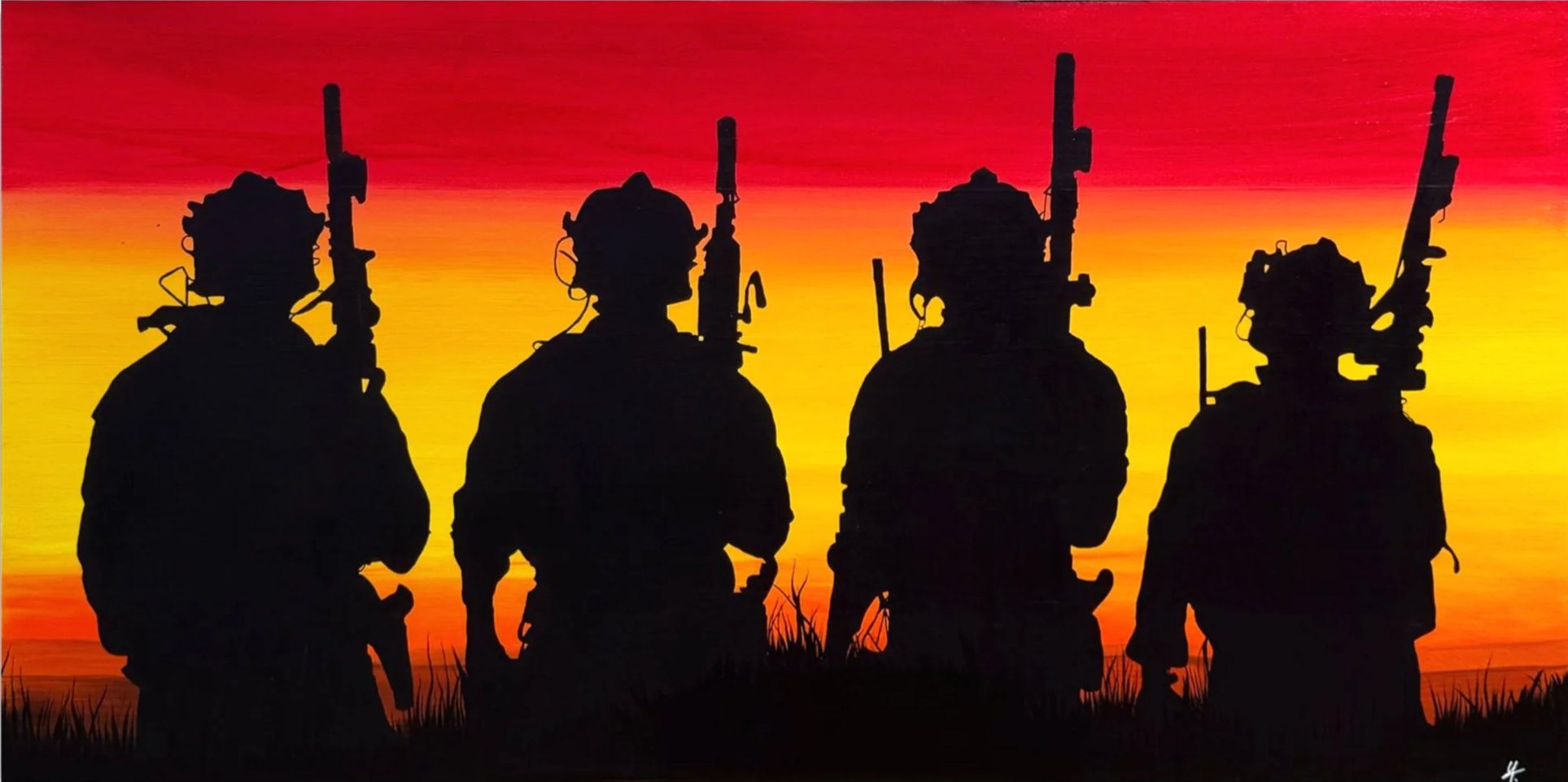 Silhouettes of Sacrifice
24" X 48"