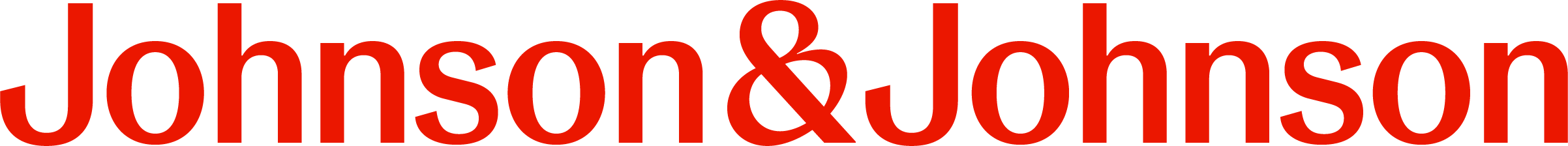 Logo with red text that reads "Johnson & Johnson"