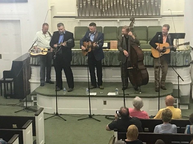 A picture taken at one of our musical events. The Churchmen performing in the sanctuary.