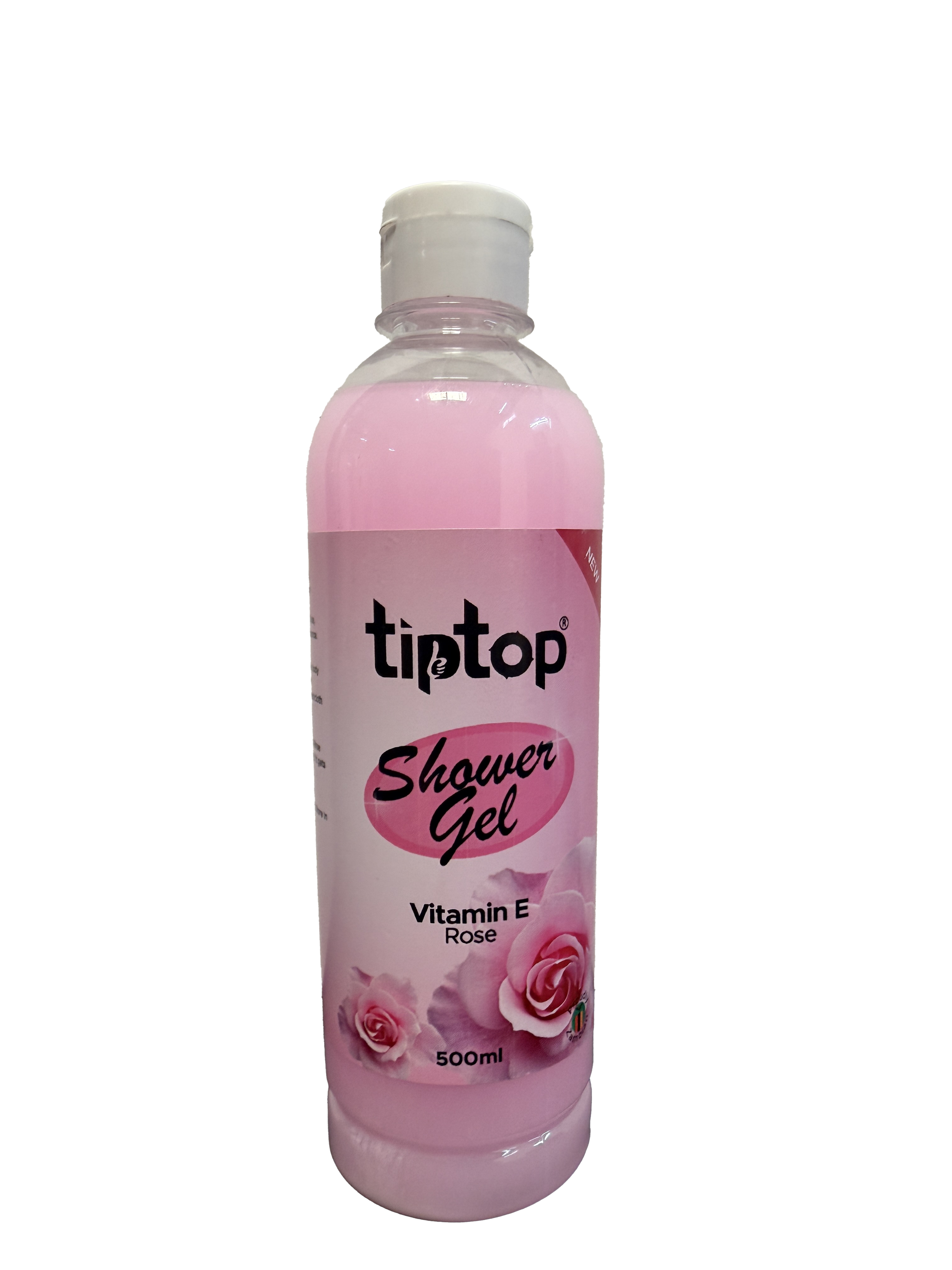 Tiptop Rose Shower Gel 500ml refreshing body wash with floral fragrance