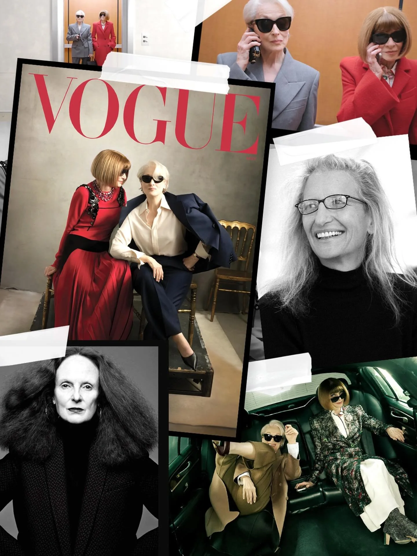 Is 76 the new 76? When it comes to these icons it is.

Vogue&rsquo;s May issue brings together Meryl Streep (76) and Anna Wintour (76) &mdash; shot by Annie Leibovitz (76) and styled by Grace Coddington (80) &mdash; a full creative stack of women who