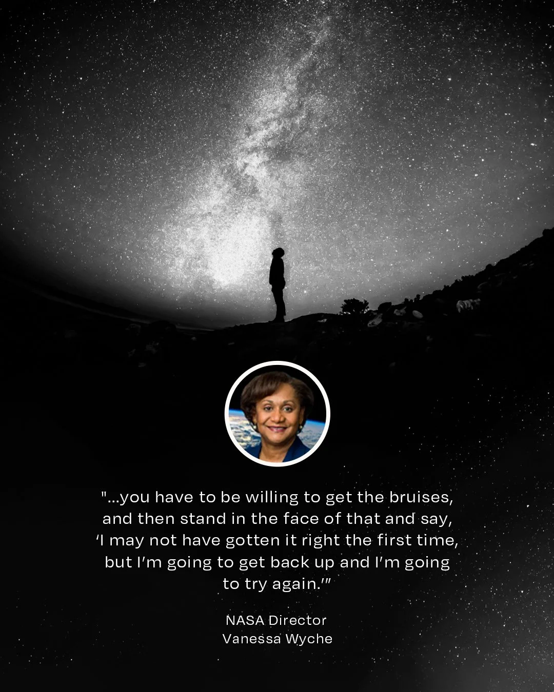Vanessa Wyche, 62, is a huge fan of failure. She just loves mistakes. Pretty surprising, coming from the leader of NASA&rsquo;s Johnson Space Center, where she&rsquo;s responsible for the future of human spaceflight. (Yeah, just that.)

Vanessa gets 