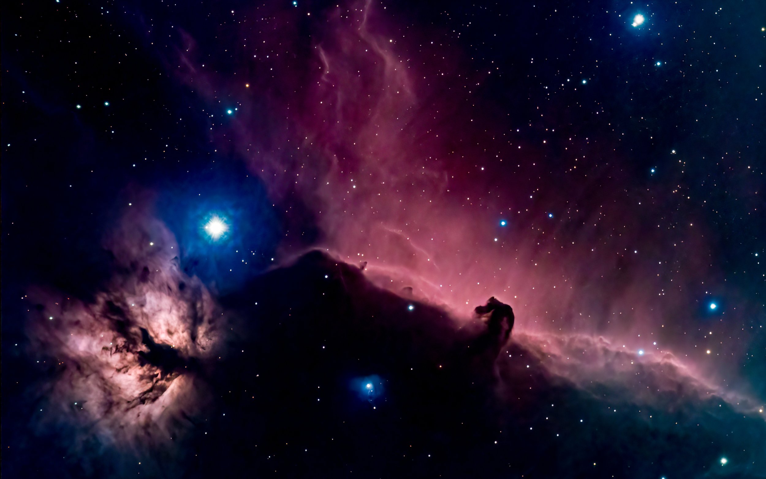 Horsehead and Flame Nebulas