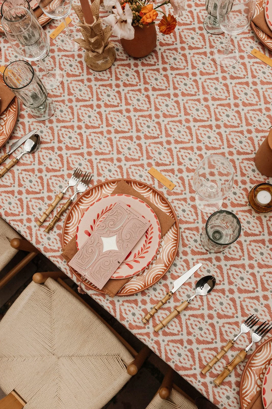 Leone Tablecloth - pattern rectangular tablecloth.