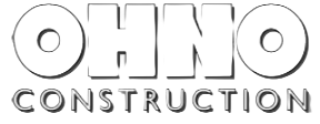 The logo of OHO Construction, featuring the word "OHO" in large, bold letters with the word "CONSTRUCTION" underneath.