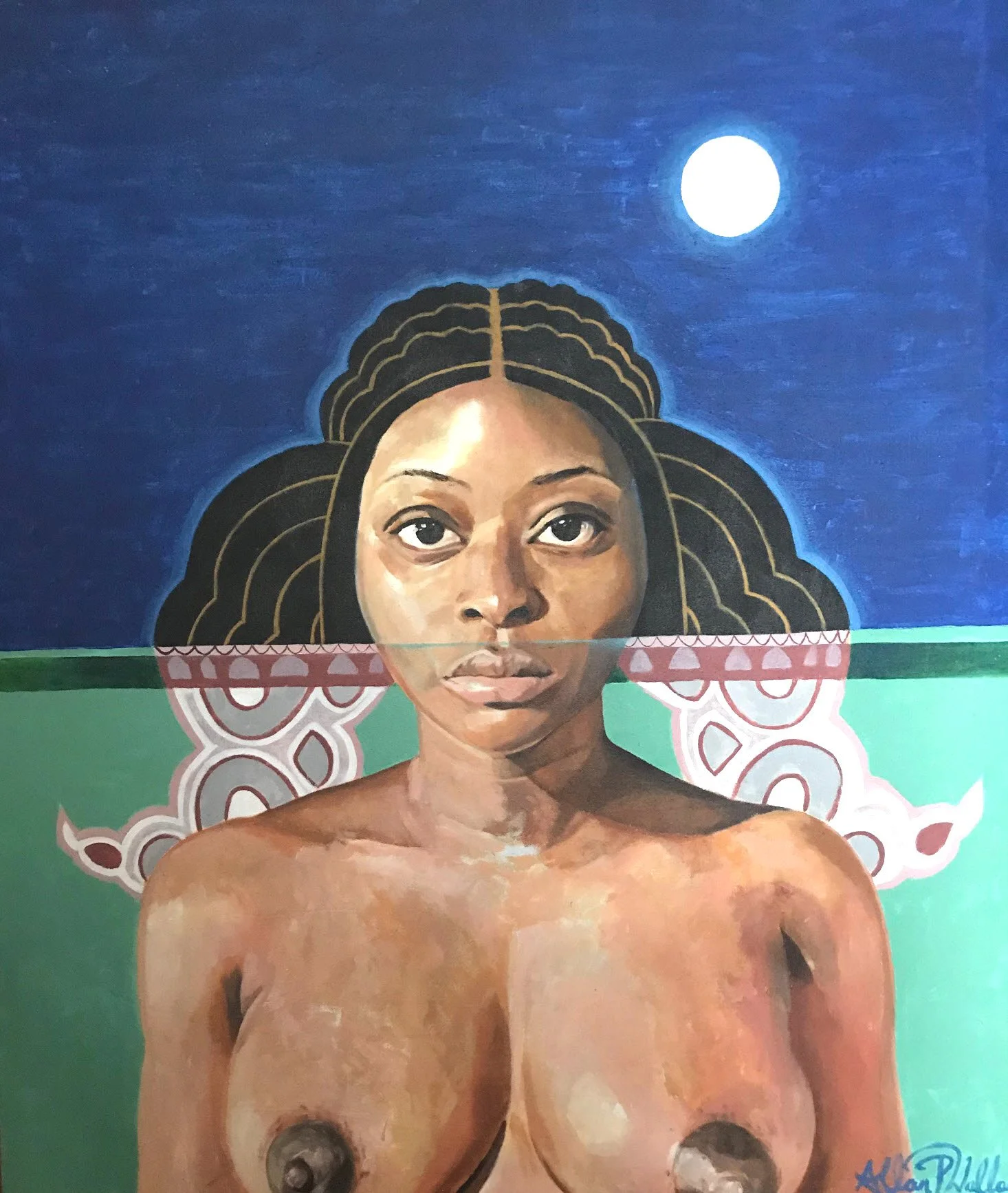 Rebirth of a Goddess (2018) by Allan Wallace, 46" x 39"