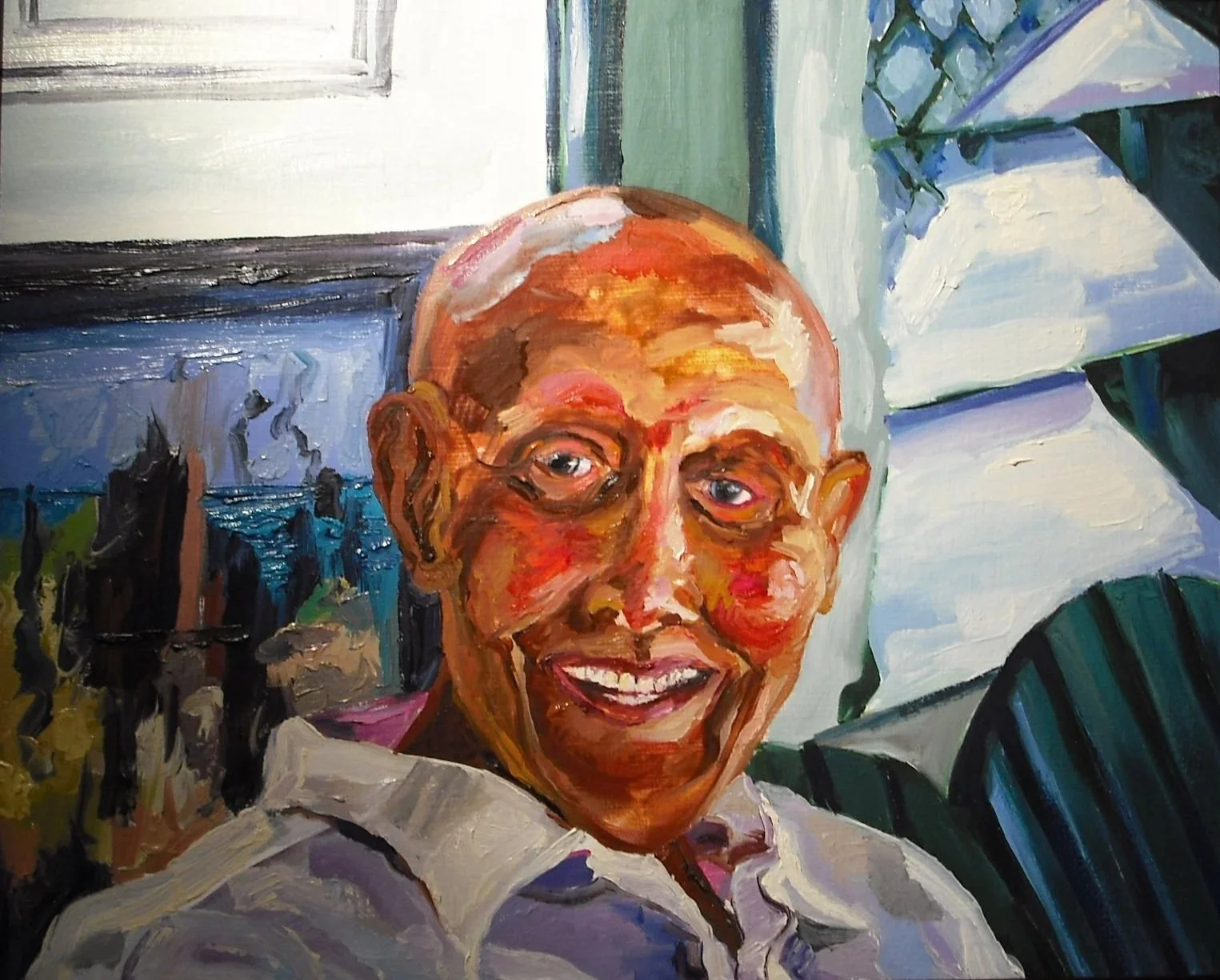 Portrait of Vincent D'Aguilar (2007) by Lynn Parotti, 16" x 20"