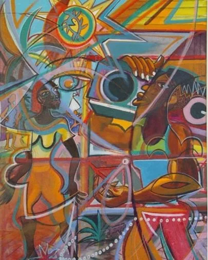 Boom Box Rhapsody (1993) by Jackson Burnside III, 30" x 40"