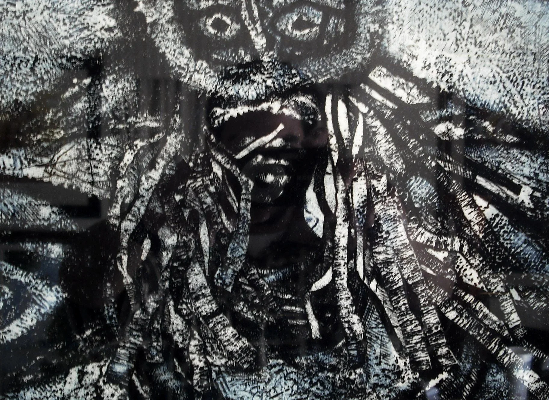 Junkanoo Figure (1983) by Brent Malone, 18" x 16"