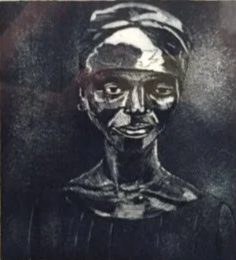 Face (1981) by Maxwell Taylor, 13" x 14"
