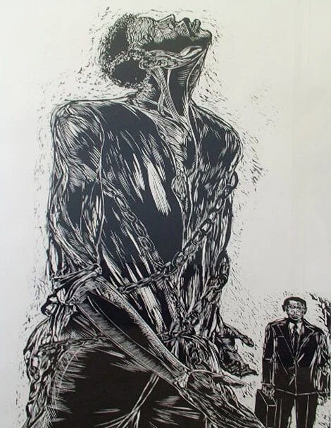 20th Century Slave (2000) by Maxwell Taylor, 41" x 60"