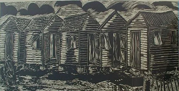 Goin Home From Work, South Carolina (2004) by Maxwell Taylor, 59" x 29"