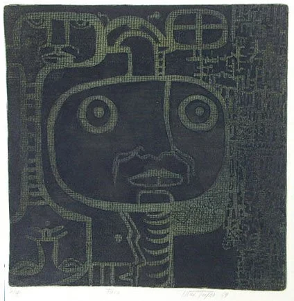 Face (1969) by Maxwell Taylor, 20" x 20"