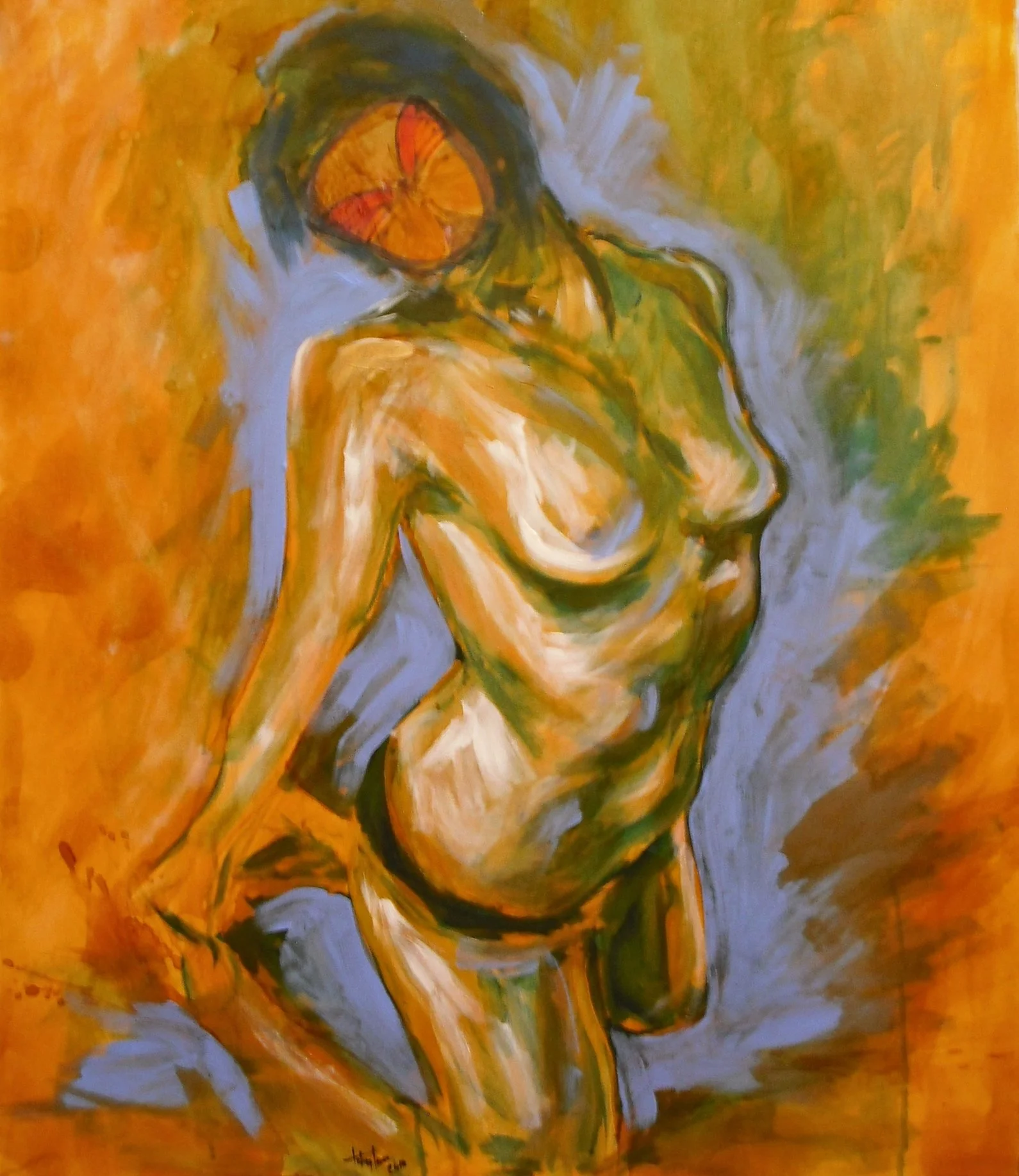 Madame Butterfly (2010) by Toby Lunn, 36" x 30"