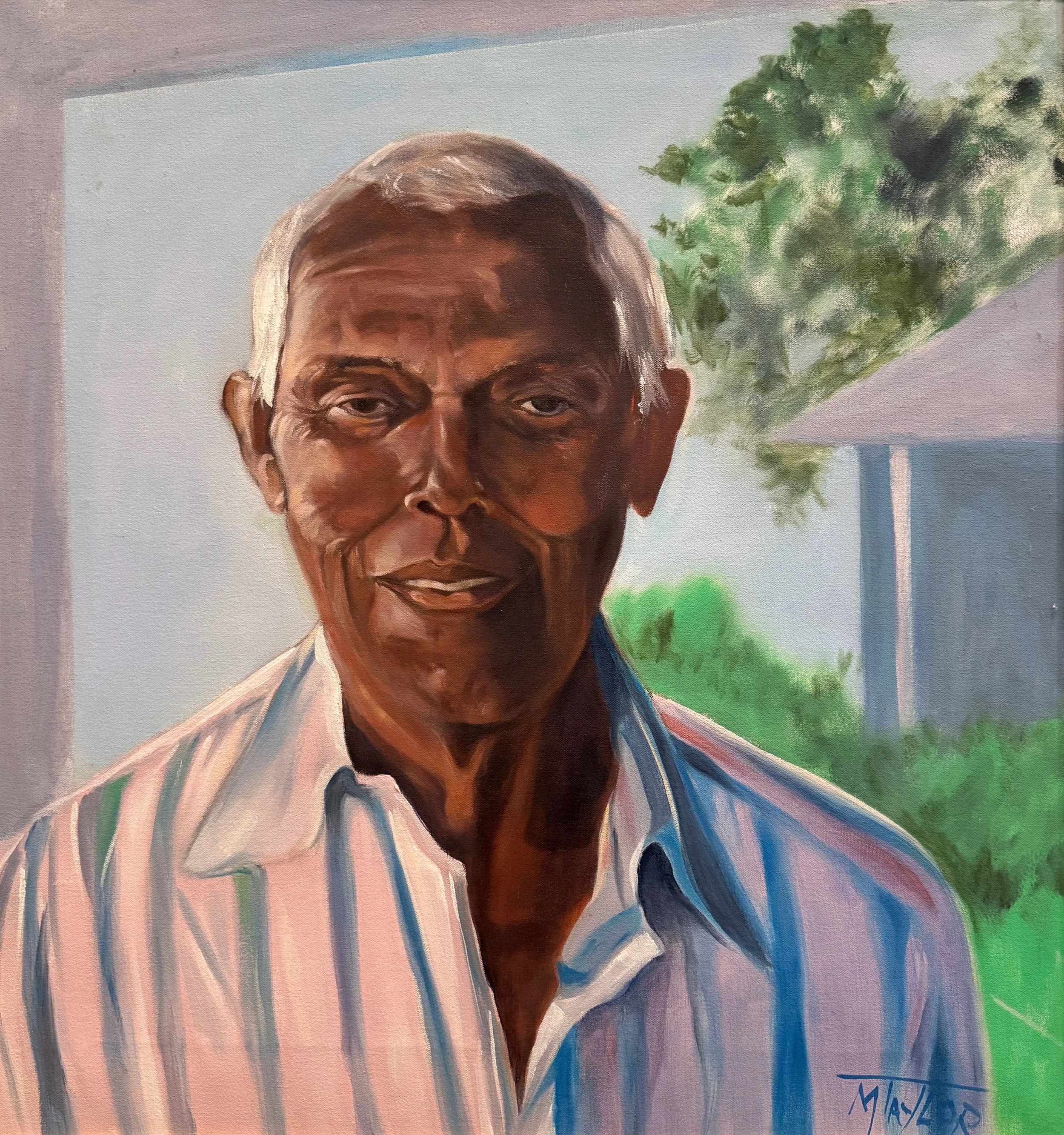 Portrait of Vincent D'Aguilar by Maxwell Taylor, 26" x 28"