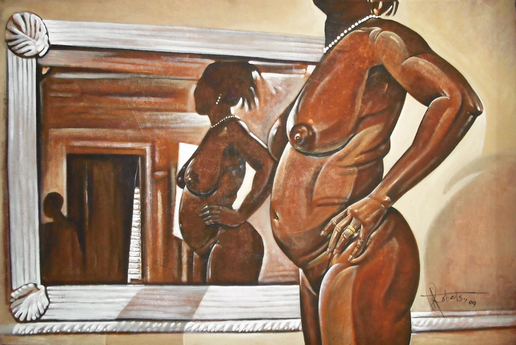 Cultured Pearl (2010) by Antonius Roberts, 70" x 47"